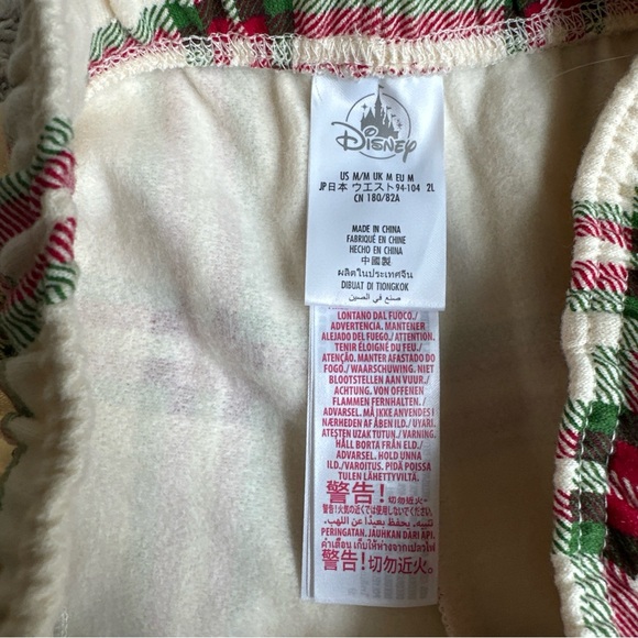 NEW Disney Donald Duck Holiday Plaid Lounge Pant Size Medium - Picture 8 of 8